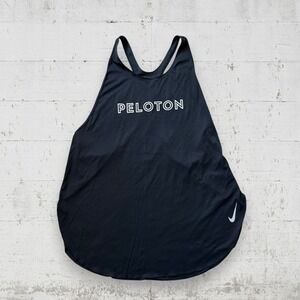 Nike x Peloton Racerback Tank Top City Sleek Black Running Reflective Women's XL